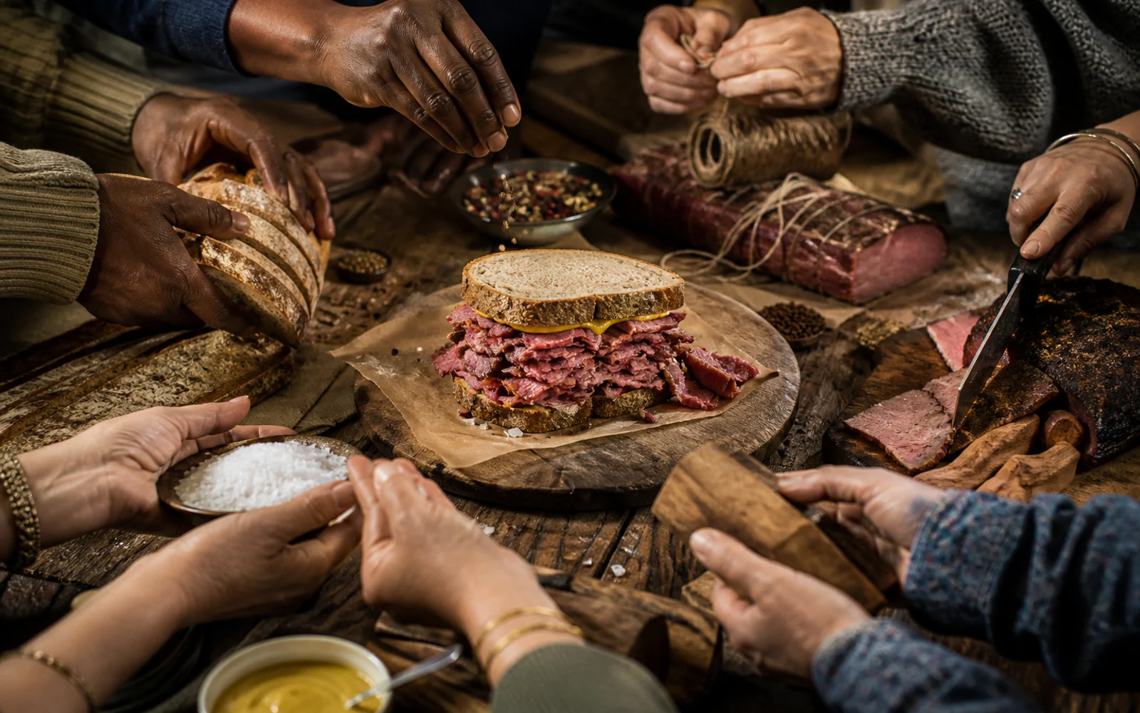 Everyone’s Hands Are In This Sandwich